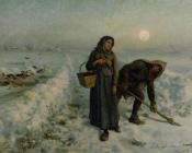 朱利斯 布雷顿 : Sur la Route en Hiver Artois